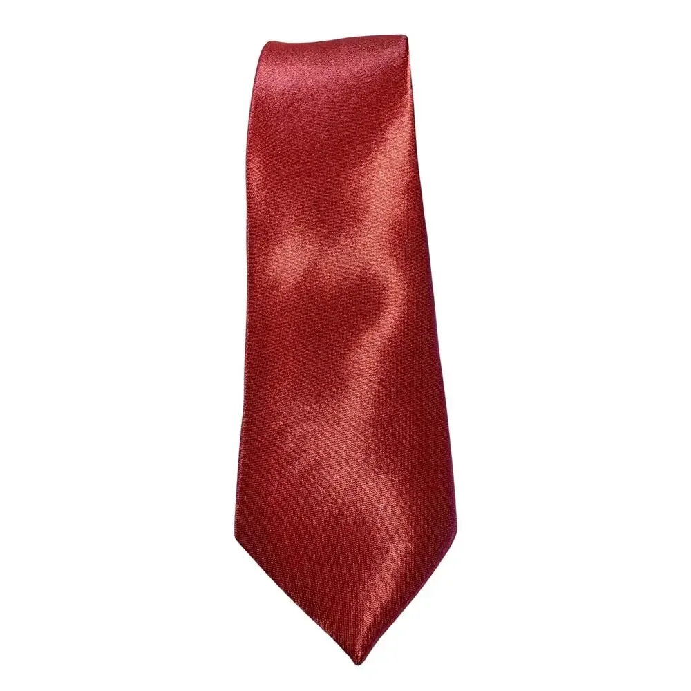 Xander Logan Satin Pink and Multicolor Neck Tie SKINNY